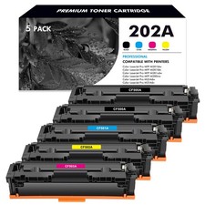 5PK CF500A 202A BCYM Toner Fits for HP LaserJet Pro MFP M281FDW M281CDW M281dw picture