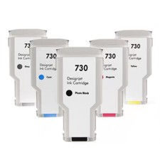6pc Compatible Ink Cartridge  For HP DesignJet T1600 T2600 T1700 Printer picture