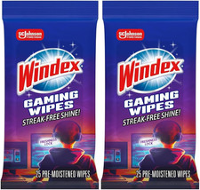 Windex Gaming Cleaning Wipes, Pre-Moistened Wipes to Instantly Clean All Gaming picture