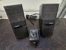 Bose MediaMate Computer Speaker Pair W/ AC Adapter Tested & Works Sounds Great picture