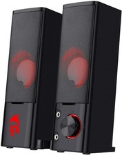 Redragon GS550 PC Gaming Speakers 2.0 Channel Stereo Enhanced Sound, Black picture