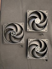 Three (3x) Arctic P12 PWM PST (Black) 120 mm AIO Fan picture