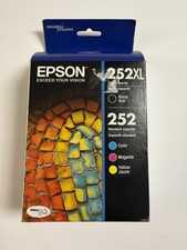 Epson 252XL Ink Cartridges T252XL-BCS-CP Black/Yellow/Magenta/Cyan 0584/EXP 2021 picture
