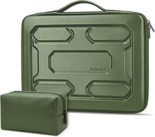 Waterproof Shockproof Hard Shell Laptop Sleeve Case 17-17.3 inch with Handle, Gr picture