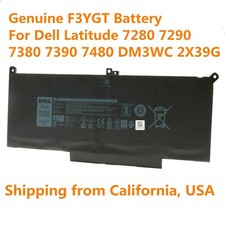 Genuine F3YGT Battery Fr Latitude 12 13 14 E7280 E7480 7480 7490 7380 7390 DM3WC picture