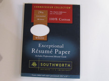 NEW SEALED Southworth Connoisseur Collection Resume White Paper 100% Cotton picture