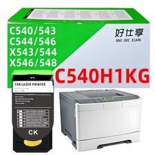 C540H1KG  Black Toner Cartridge Compatible for Lexmark C540  C543  C544  C546 picture