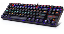 Redragon K552 Mechanical Gaming Keyboard LED Rainbow Backlit Wired 87 Keys picture