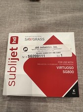 NEW GENUINE SAWGRASS Sublijet HD BLACK 75ml Ink Virtuoso SG800  Ex. Oct 2024 picture