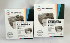 Brother LC3019BK Ink Cartridge Lot of 2 High Yield Black Compatible Printer Ink picture