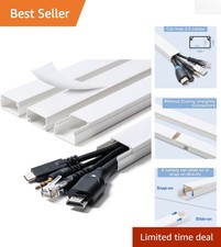Elegant Cable Management Solution: 58in Paintable Cord Covers for Home Decor picture