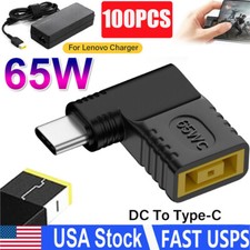 100PC USB C Type C To PD Power Charger Adapter Square Converter For Lenovo 65W picture