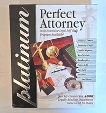 Perfect Attorney Platinum 4-CDs Windows 98SE, ME, 2000, XP Netzero Cosmi 2004 picture