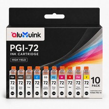 PGI-72 Ink Cartridge for Pixma Pro-10 Pro-10s MBK/GY/M/R/PM/Y/PBK/C/CO/PC picture