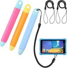 3 Pack Kid Friendly Stylus Pen with Tether Anti Rolling Tablet Stylus picture