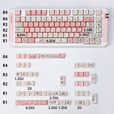 PBT Pink Green Pig Kawaii Girl ThemeKeycaps MOA Profile for MX picture