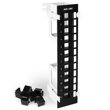 Iwillink Blank 12-Port Keystone Patch Panel with 89D Wall 12 Port, Black  picture