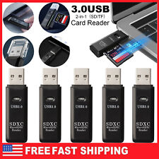 5X 2 in 1 USB 3.0 High Speed Micro SD SDXC TF T-Flash Memory Card Reader Adapter picture