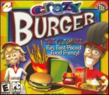 Crazy Burger PC CD prepare orders fast food business french fries speed game picture