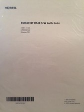 Nortel Avaya BCM50 BT Race Software S/W Auth Code NTKC0244 Keycode License picture