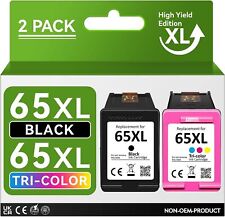 Used 65XL Ink Cartridges for HP Deskjet 2600 2622 2652 3755 ENVY 5052 ...