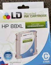 HP88XL LD RECYCLED INK CARTRIDGE LD-REMANC9391 CYAN, NIB picture