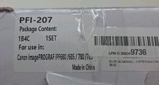 PFI-207 Full Color 300-ml Pigment 5 Ink Tank Kit fits iPF 680 685 780 785 1B4C picture