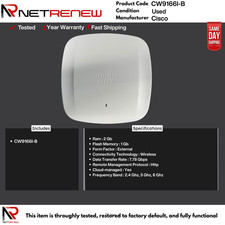 Cisco CW9166I-B   Access Point Wi-Fi 6E Tri Band Indoor ITEM ONLY picture