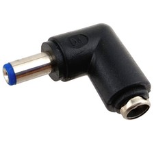 DC Port 5.5x2.1mm 90 Degree Angled Adapter Power Plug Male to Female Connector picture