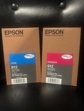 2-Pack Epson Durabrite 912 Standard Capacity Ink Cyan Magenta Workforce Pro picture