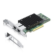 10Gb PCIe Network Card NIC, Dual RJ45 Ports, 10G Ethernet Adapter for Windows/Li picture