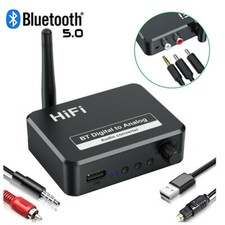 Hi-Fi Bluetooth 5.1 DAC Receiver Spdif Optical to 3.5MM AUX 2 RCA Amplifier picture