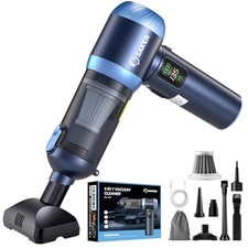 Car Vacuum Portable Cordless 20000Pa Suction Power 4 in 1 Handheld Modern Blue picture