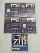 iomega/Fuji Zip 100 Disk Formatted for IBM Compatibles with Cases 100MB Lot of 5 picture