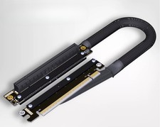 Extension cable double reverse side bend PCIe 5.0x16 full speed stable picture