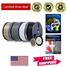 4-Pack 1.75mm PLA+ 2.0 Multicolor 3D Printer Filament - Strong & Versatile picture