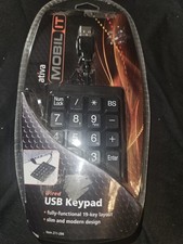 Ativa Mobil IT Wired USB 19-Key Slim Keypad QWERTY Black 211-294 picture