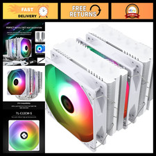 High-Performance CPU Air Cooler, 6 Heat Pipes, Dual 120mm Fans, RGB Lighting, AM picture