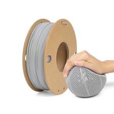 Grey TPU Filament 1.75mm, 95A Rubber-Like 3D Printer Filament, High Flexible TPU picture