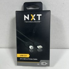 NXT Technologies 6' USB A Male/B Male Black NX29749 picture