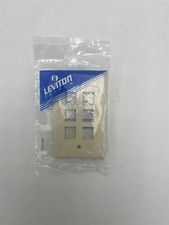 Quickport Single-Gang Wallpalte, 6 Port Ivory 41080-6IP picture