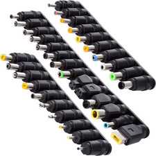 34pcs Universal Laptop DC Plug Set Notebook Power Jack Tips Adapter Kit picture