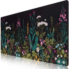 iCasso Desk Mat, Large Desk Mouse Pad for Desk,Home Office  Green Weeds picture