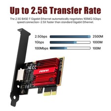 RJ45 LAN Network Card 2.5G Gigabit Ethernet RTL8125 PCIE Gaming Wireless Adapter picture