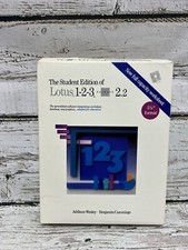 The Student Edition Of Lotus 1-2-3 Release 2.2 User's Manual & Sealed Diskettes picture