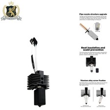 Durable 0.4MM Hardened Steel Nozzle Hotend Extruder Kit - High-Speed 3D Printing picture