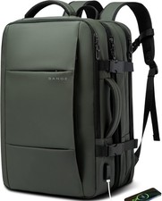 BANGE Expandable Travel Backpack,35LCarry on Backpack 35L(expansion), Green  picture