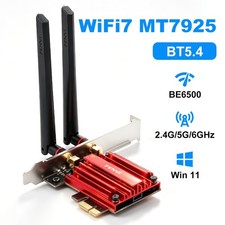 PCIe WiFi 7 Card for Desktop 6500Mbps Tri-Band Bluetooth5.4 Intel AMD Compatible picture