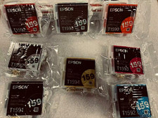 5sets   40pcs Epson Genuine T159 Ink Cartridge Lot T1590-1594 T1597-1599 Inkjet picture