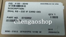 1PCS NEW RS232 4100-6046 Dual-232 IF Card 4x5 Via DHL or FedEX picture